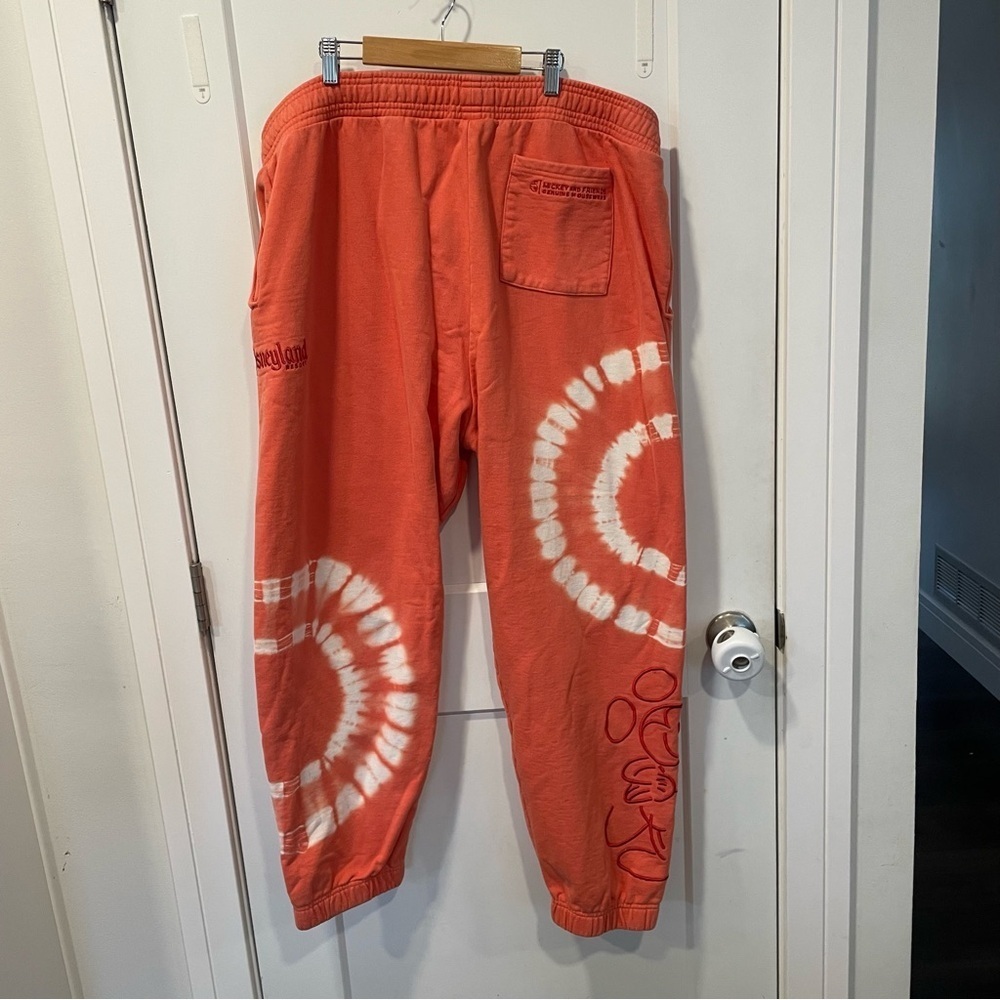 MICKEY MOUSE GENUINE MOUSEWEAR TIE-DYE JOGGER PANTS FOR ADULTS DISNEY SIZE XL - Picture 3 of 9